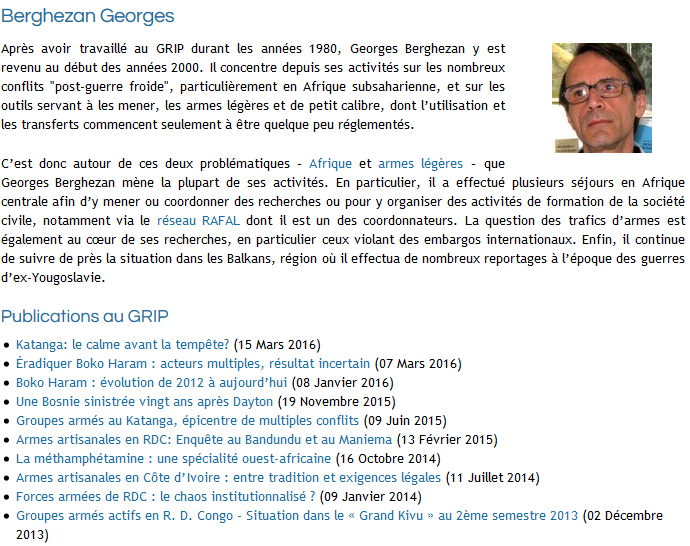 Biographie Berghezan Georges