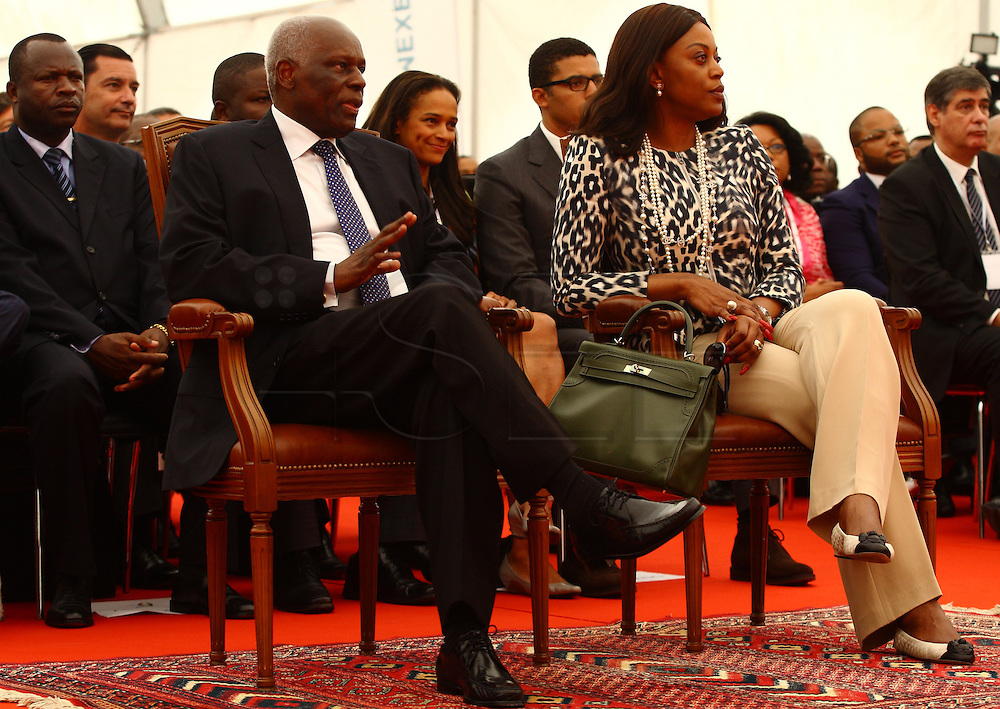 José Eduardo dos Santos, the president of the Republic of Angola and the MPLA number 1 candidate for the forthcoming general elections of August 31, and his wife Ana Paula dos Santos during the inauguration of the rehabilitation of marginal bay of Luanda, August 28, the day of his 70th birthday. In the background Isabel dos Santos, his daughter, and her husband Sindika Dokolo.