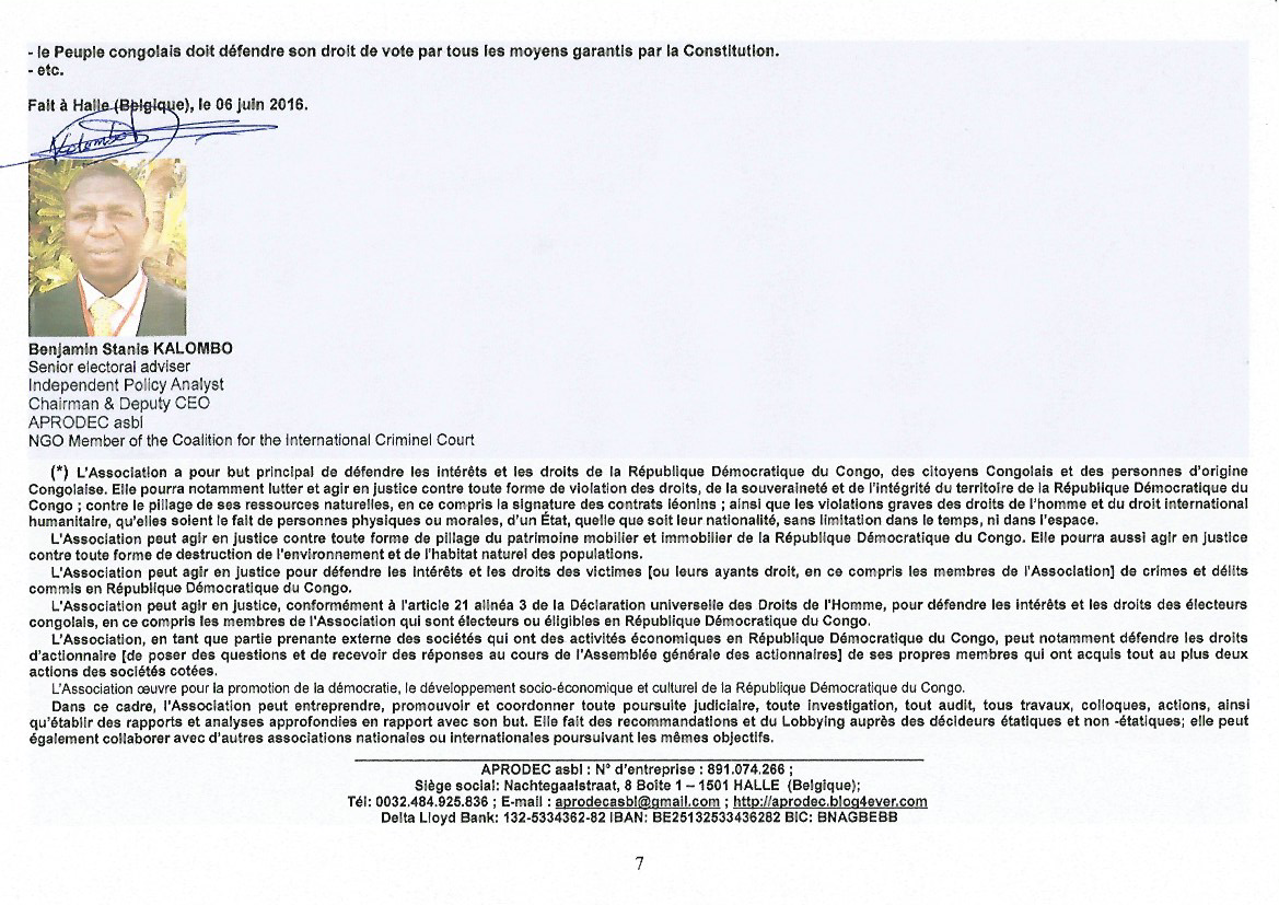 Aprodec7 Note technique addendum