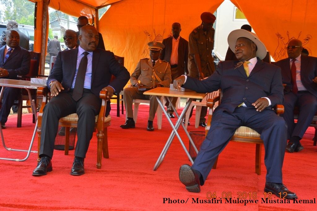 Kabila - Museveni-Kasese 4 août 2016