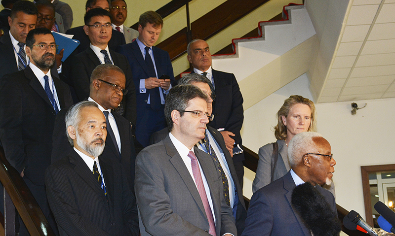 Photo des délégués du CS de l'ONU lors de la rencontre avec Kabila. Source : Présidence RDC