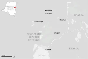 Map of the region. © 2023 Human Rights Watch