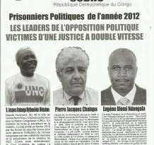 Prisonniers politiques de Kabila : Consternation nationale ! - Njoli Bondjenga
