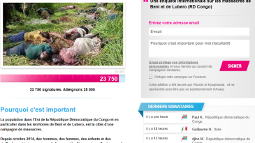 Massacres de Beni : La pétition et le troisième anniversaire - DESC