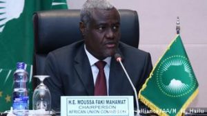 Le président de la commission de l’Union africaine, Moussa Faki Mahamat.