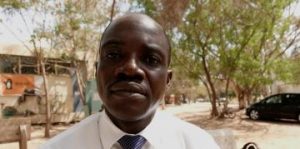 Portrait de Paul Mwilambwe, le principal témoin de l'assassinat de Floribert Chebeya, en mai 2019 au Sénégal. © RFI