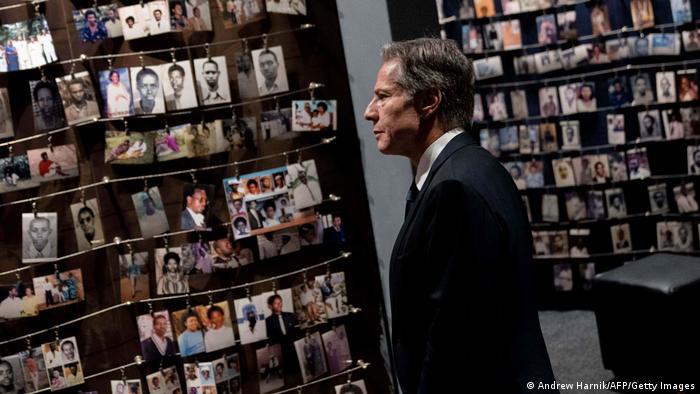 Antony Blinken visited the Rwanda Genocide Memorial in Kigali