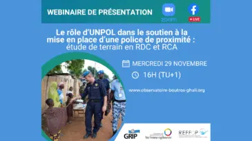 Le rôle d’UNPOL dans le soutien à la mise en place d’une police de proximité – étude de terrain en RDC et RCA